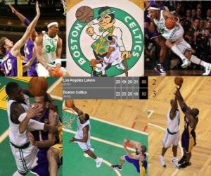 пазл Финал НБА 2009-10, игра 5, Лос-Анджелес Лейкерс &quot;86 - Бостон Селтикс 92